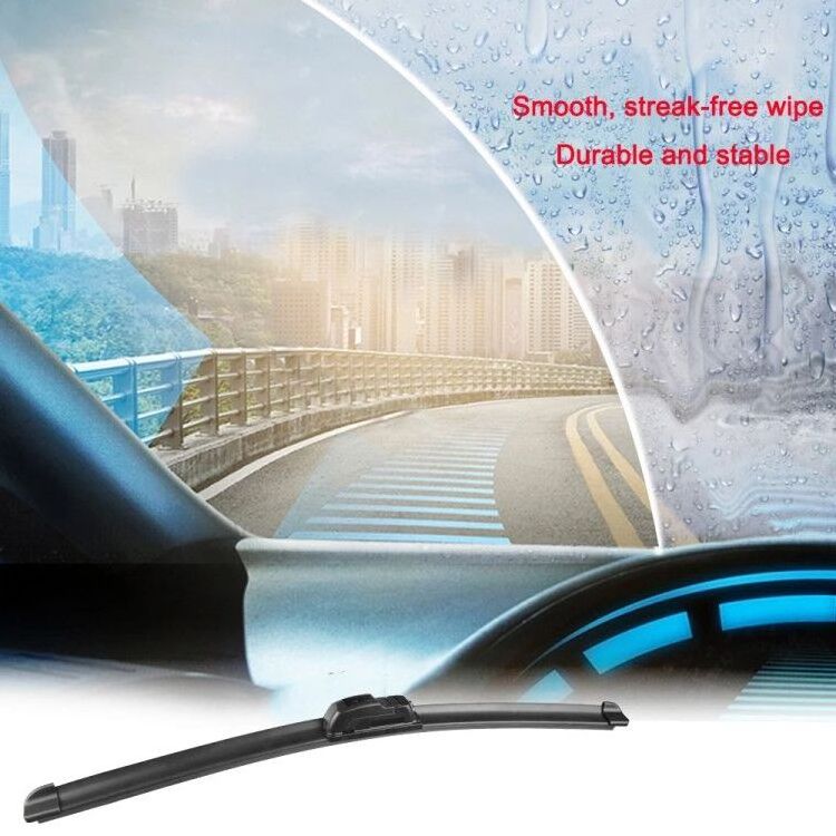 CL607 Wholesale Soft wiper blade arm flat car rubber refill window windscreen windshield boneless universal wiper blade