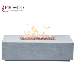 Canvas Cover and Lava Rocks included for Outdoor Patio 55 inch Length Fire Table