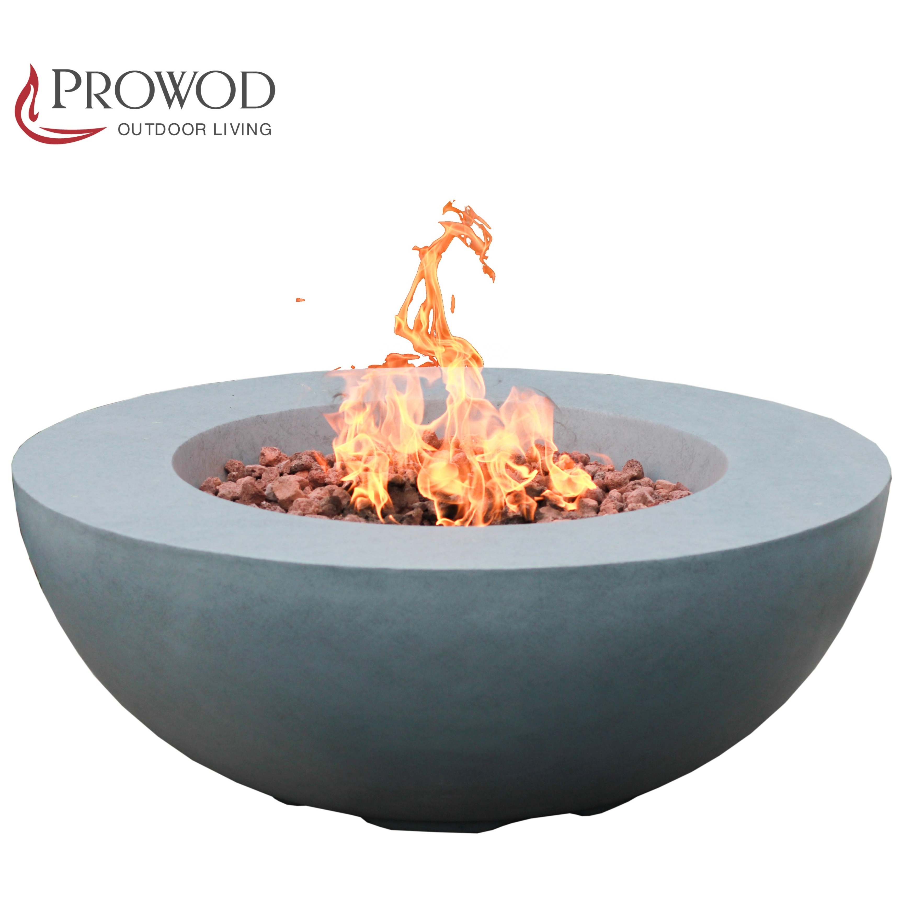 Outdoor Use Fireplace Round Concrete Propane Gas Fire Pit Bowl