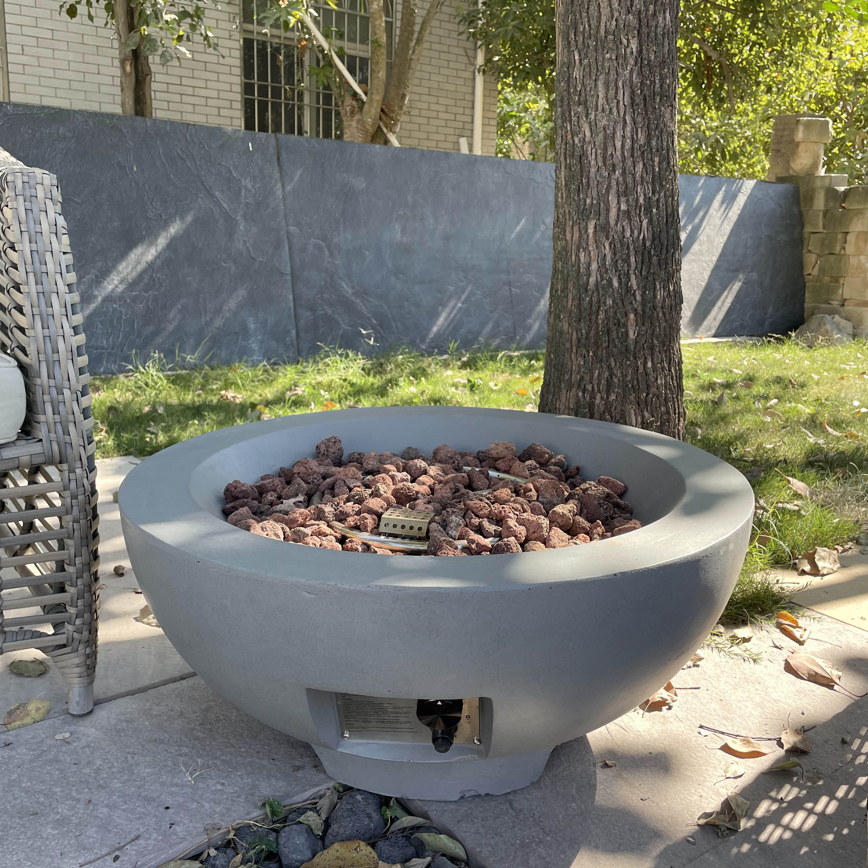 Top Quality Round Gfrc Garden Heating Furnace Nature Gas Fire bowl/ Fire Pits