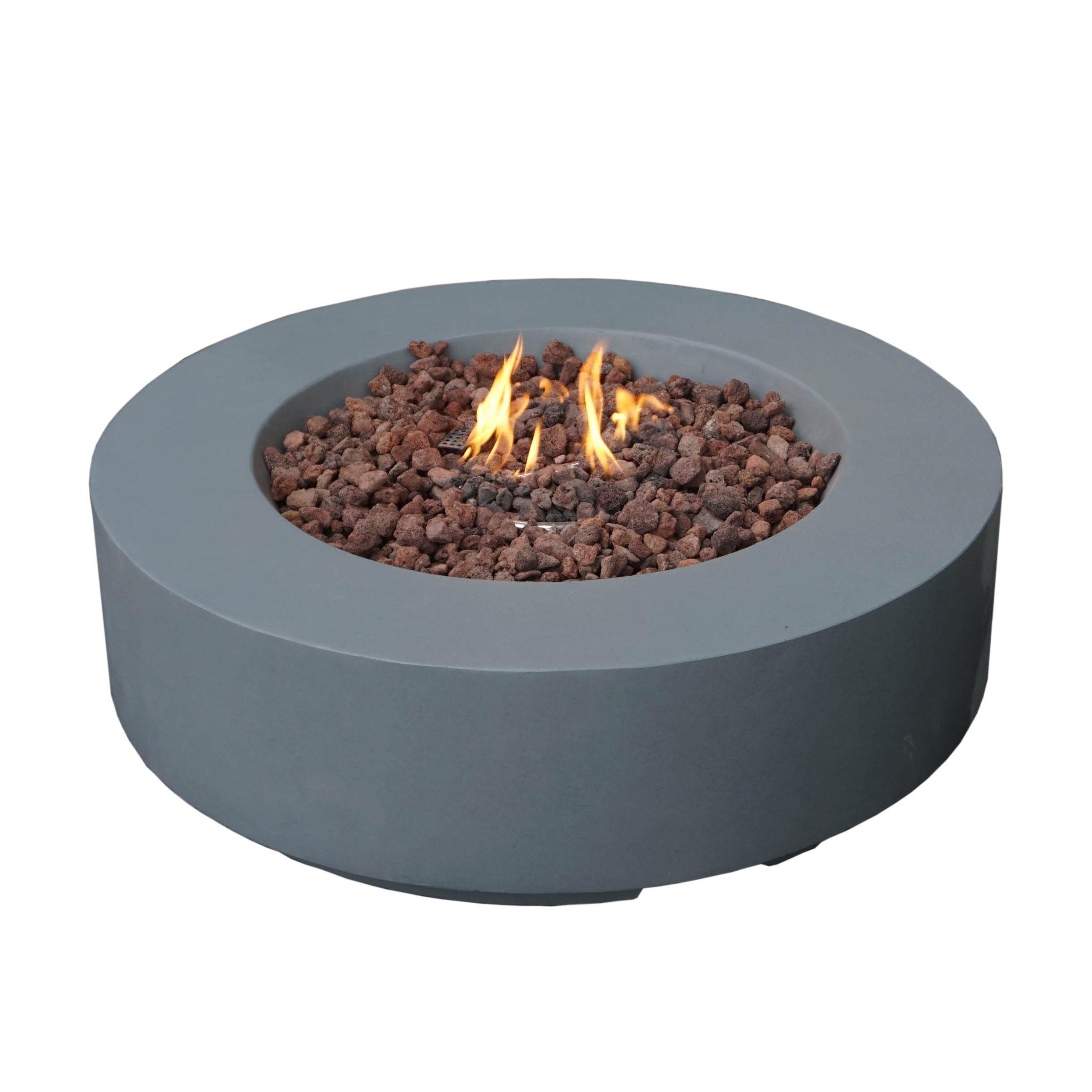 GFRC Round Outdoor Fireplace Garden Heating Fire pits Nature Gas Propane Fire Table