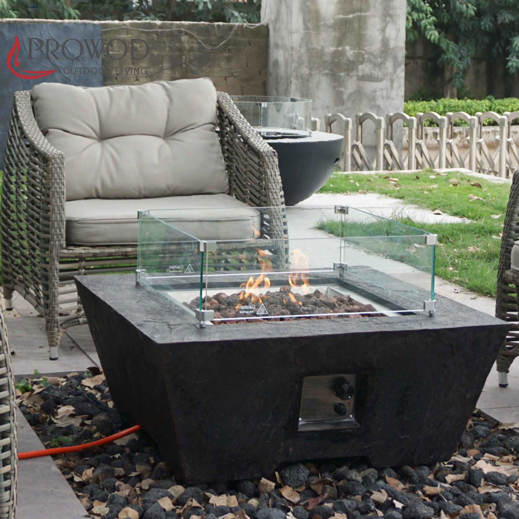 Morden New Style Garden Fireplace SUS304 Gas Burner Outdoor Fire Pit NG  Conversion Kit