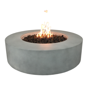 Modern round  fire pit bowl concrete gas fireplace for outdoor