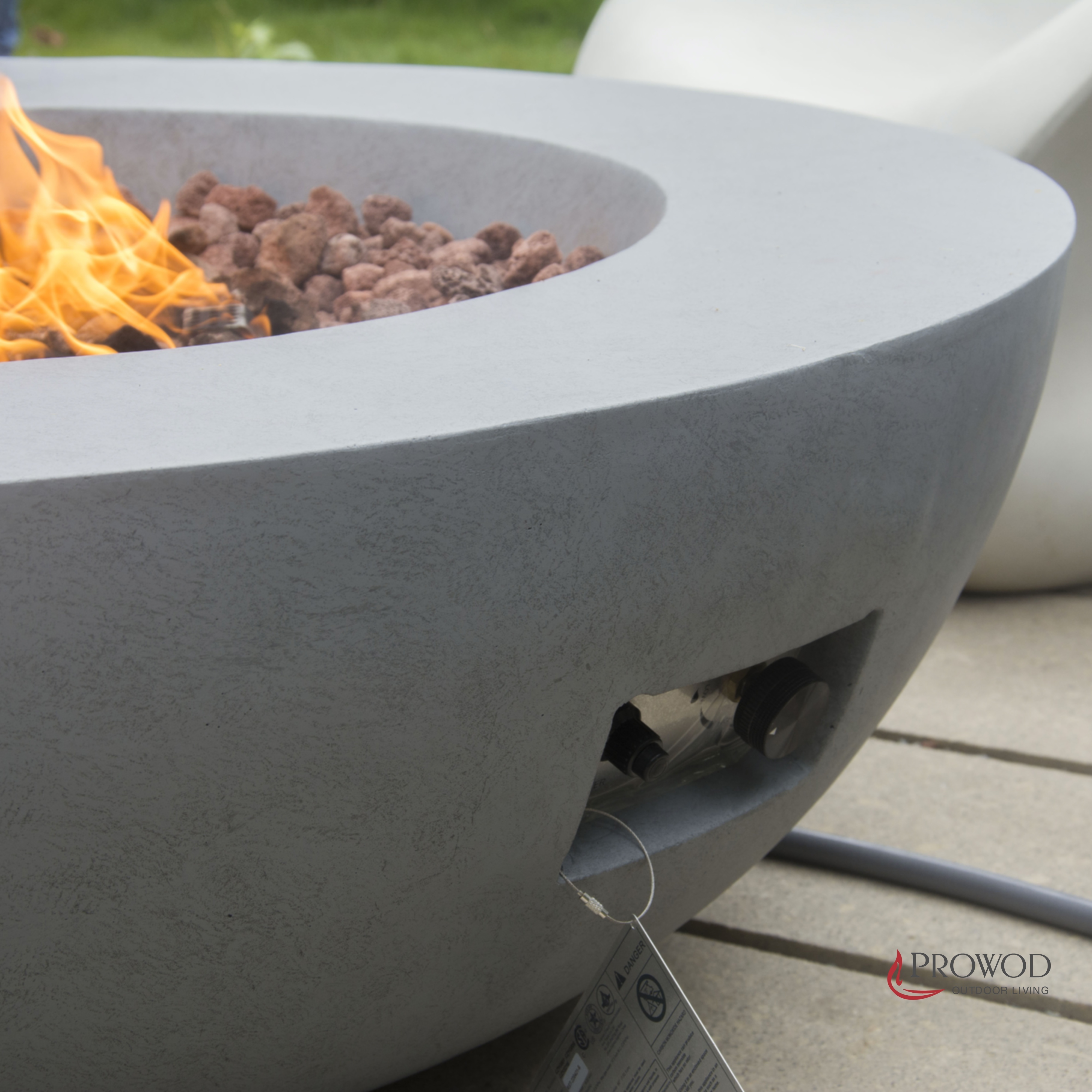 Outdoor Use Fireplace Round Concrete Propane Gas Fire Pit Bowl