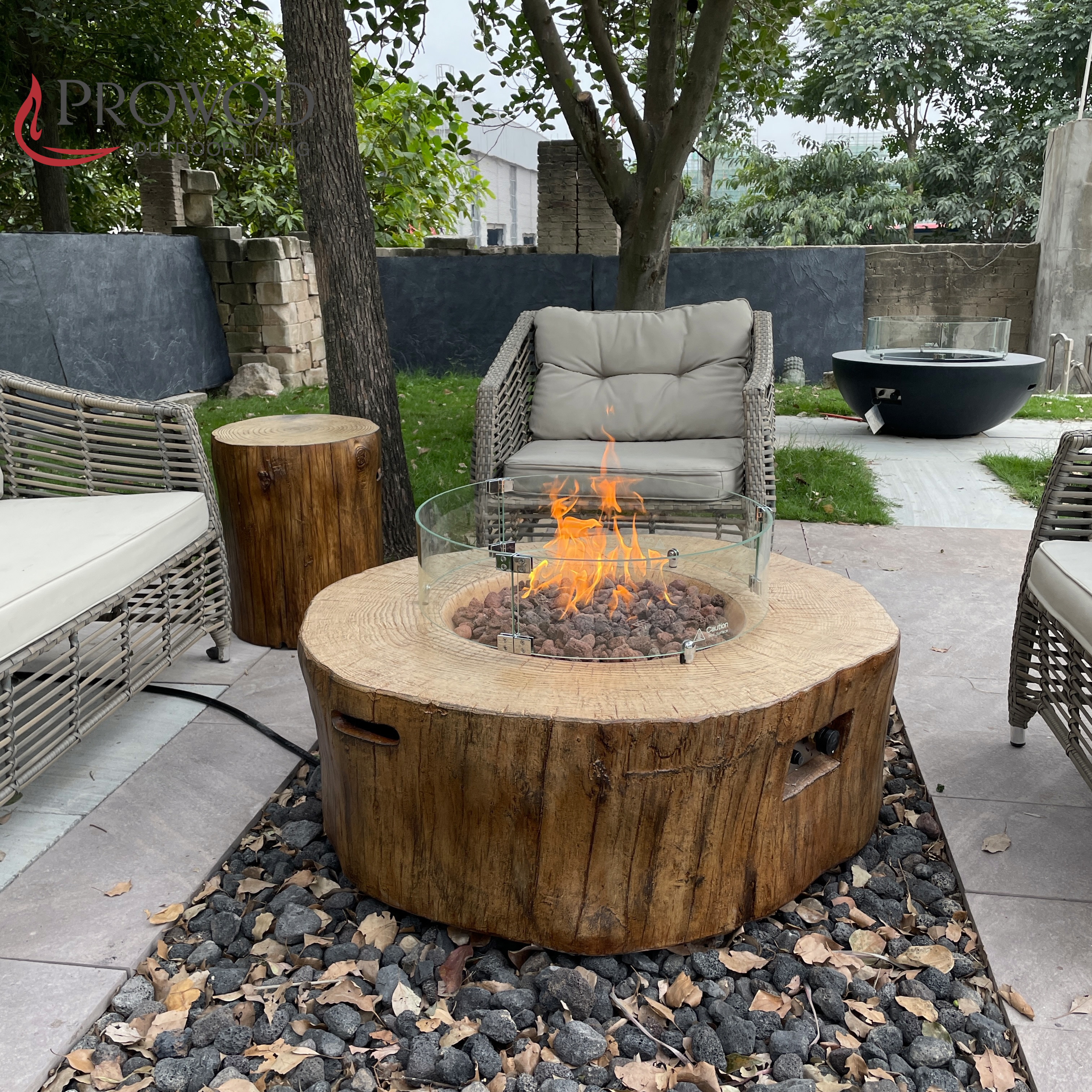 Firewood Gas Propane Garden Heating Fireplace Stove Fire Table Fire Pit Fire Column