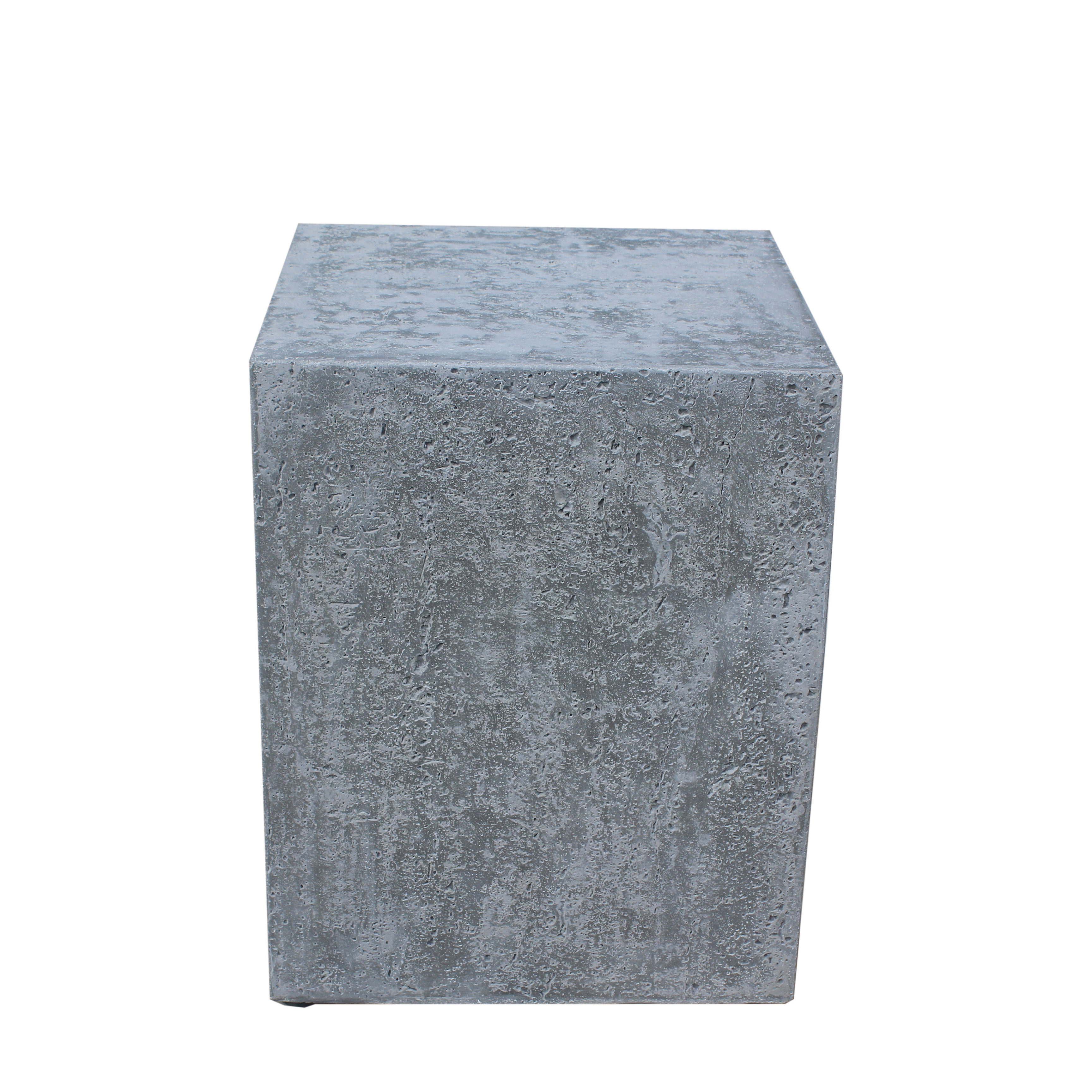 classic grey concrete gas tank cover outdoor garden propane square fire pit cover