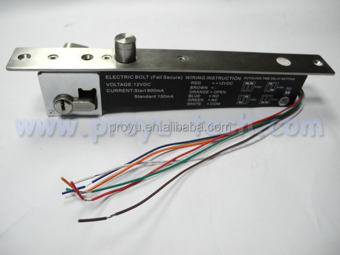 Hot selling Fail Secure Electric Bolt With Mort Lock Cylinder PY-EL14