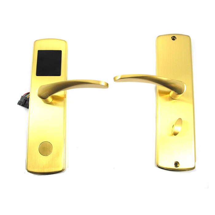 Rfid Card Security Gate System lock Electronic Handle Locking Keys Door Cylinders Hotel Lock