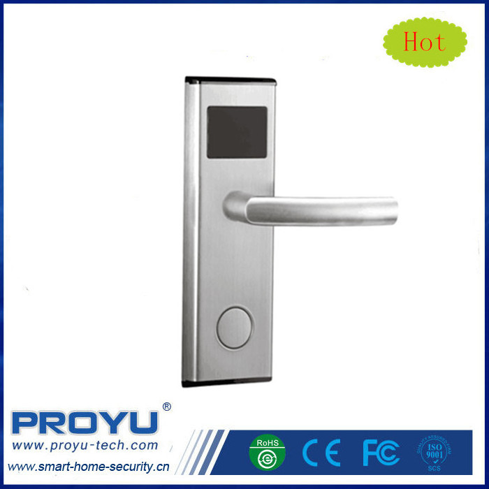 PROYU security European door handle RF card hotel lock with pro usb card system PY-8101-Y