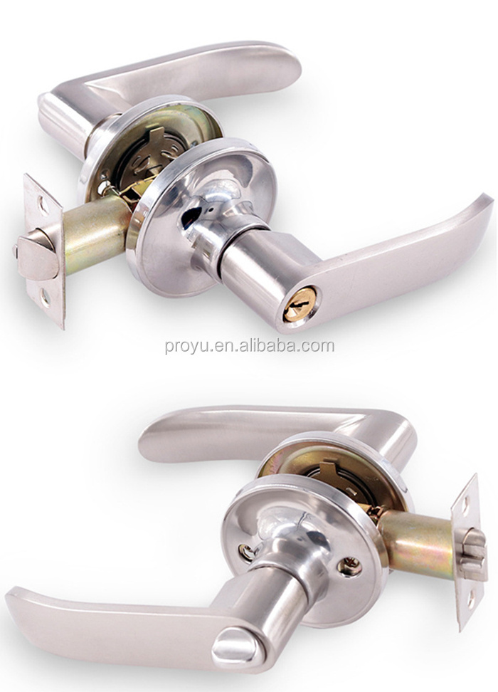 Zinc Alloy entrance bathroom passage door handle lock Toilet Locks toilet door indicator lock