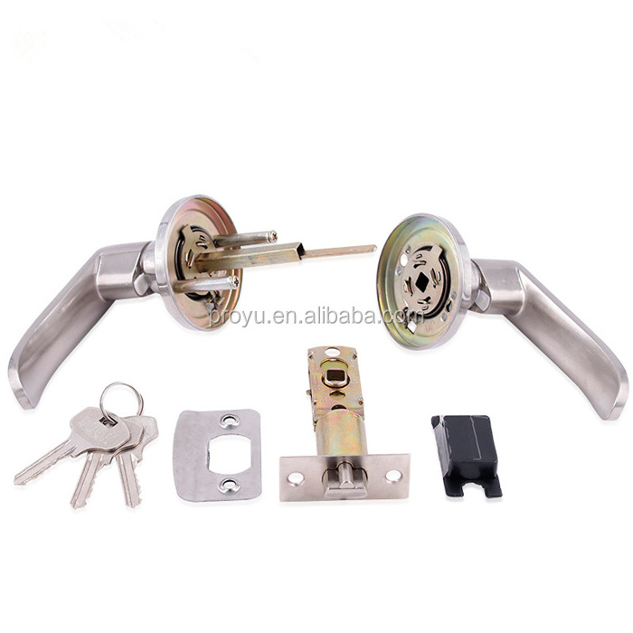 Zinc Alloy entrance bathroom passage door handle lock Toilet Locks toilet door indicator lock