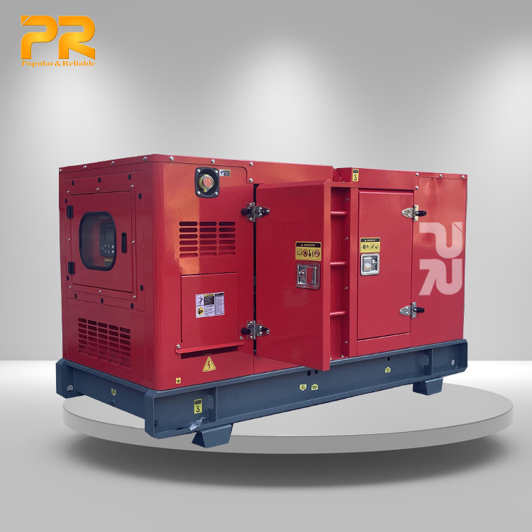 30KW Diesel Generator Set 30KVA Silent Type Open Frame Trailer Type with Auto Start 1500RPM 400V/110V Rated Voltage for Sale