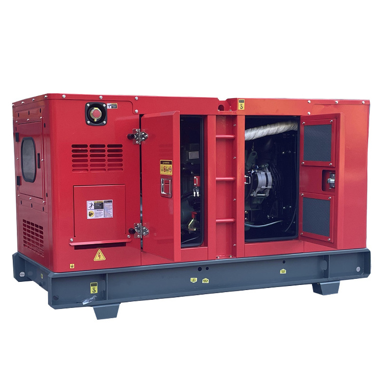 30KW Diesel Generator Set 30KVA Silent Type Open Frame Trailer Type with Auto Start 1500RPM 400V/110V Rated Voltage for Sale