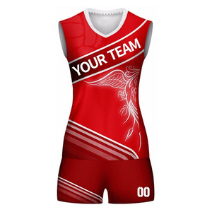 Your personal volleyball uniforms customization beach sublimation volleyball jerseys with shorts uniform set