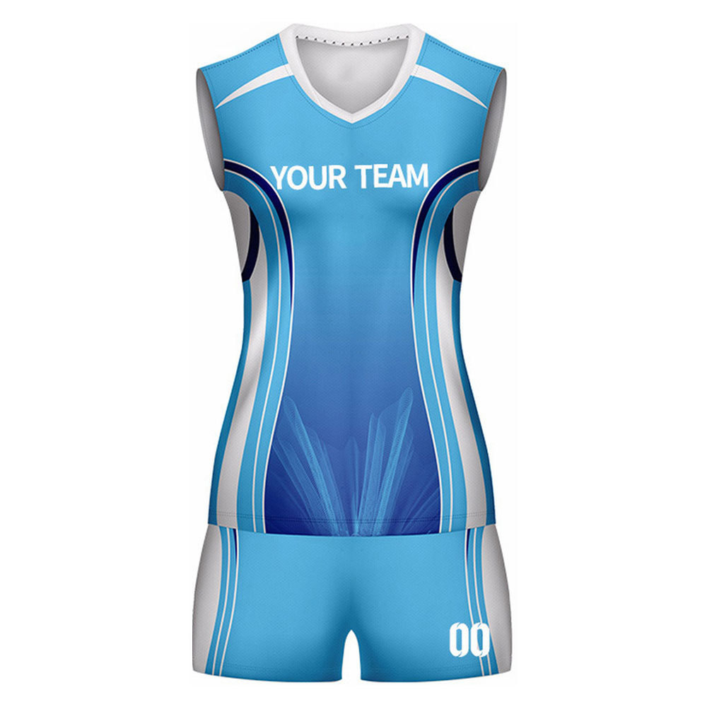 Your personal volleyball uniforms customization beach sublimation volleyball jerseys with shorts uniform set