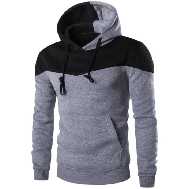 Spring Factory Wholesale OEM Men Plain Pullover Custom Printing Logo 100% Polyester Hoodies Men With Pocket