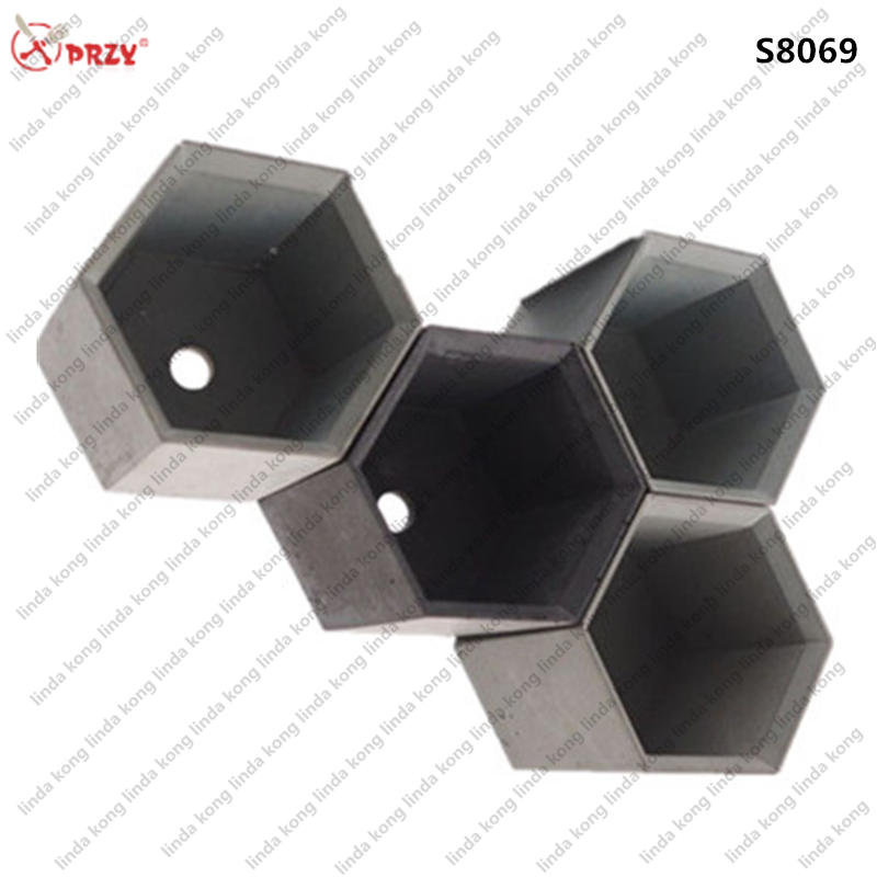 American style Silicone Hexagonal Concrete flower pots Mold Industry DIY Concrete Planter silicone molds