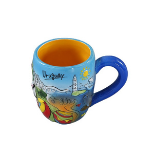 Factory direct cheap promotional tourist souvenir 3d ceramic cup