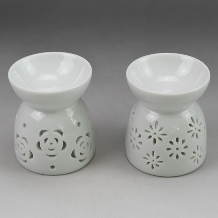 Wholesale custom tealight melt ceramic candle wax warmer