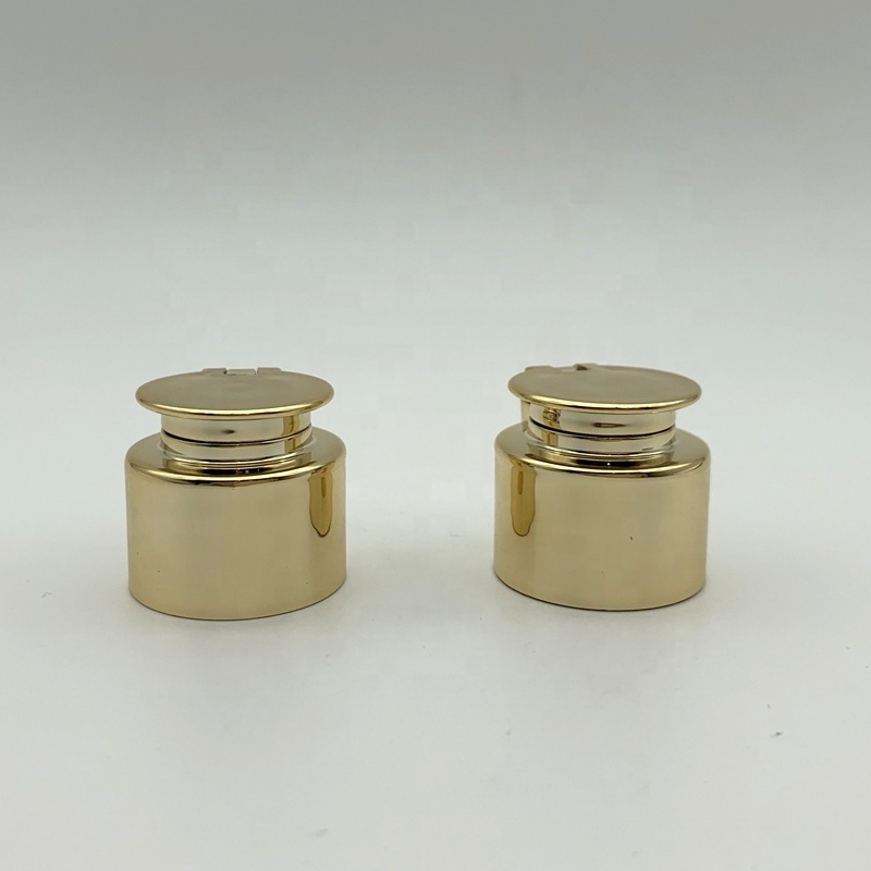 Screw Flip Top Cap Bottle Caps for Shampoo Bottles Gold 24/410 28/410 Aluminum Silver Plastic Customized Smooth Personal Care