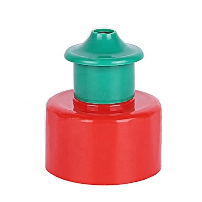 18mm 20mm 24mm 28mm  PP plastic push pull cap  liquid dish washing soap spout dispenser bottle cap