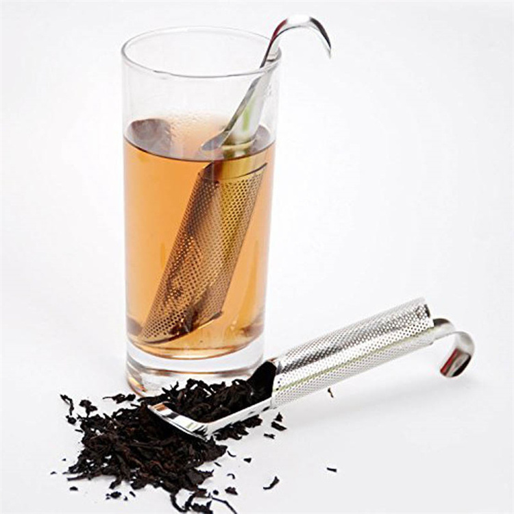 Metal Hanging Tea Diffuser Long Handle Stainless Steel Fine Mesh Tea Infusers Strainer for Loose Leaf Tea