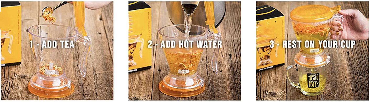 600Ml Bottom Dripper Perfect Tea Maker Tea Pot With Coaster, Tea Steeper, Easy Tea Infuser