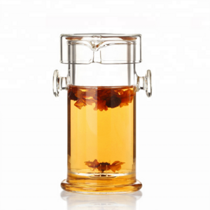 Premium Borosilicate Glass Teapot Kettle - Tea Pot And Tea Strainer Set, 200 Ml