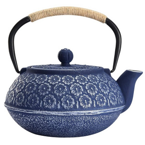 34oz Stovetop Safe Japanese Cast Iron Teapot Cast Iron Tea Kettle  With and Loose Leaf Tea Infuser