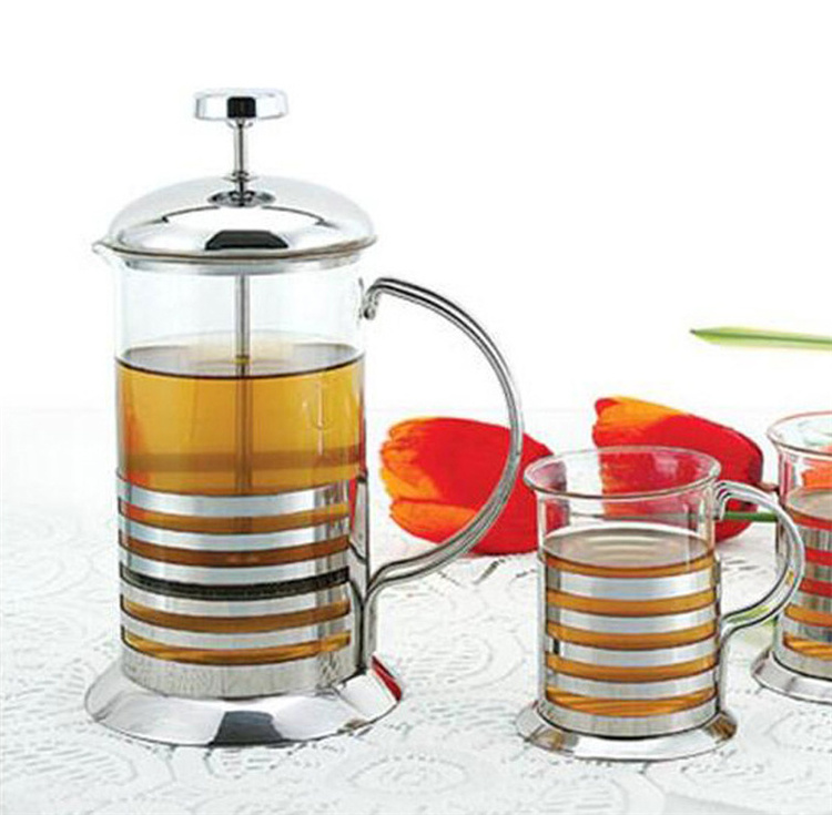 hot selling cafetera francesa french press made of stainless steel french press for coffee & tea plunger