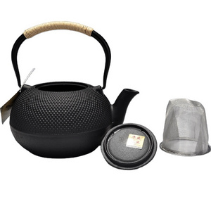 Stocked Wholesale Black Handmade High Quality Tea Maker 20Oz Small Cast Iron Teapot With Infuser And Cup