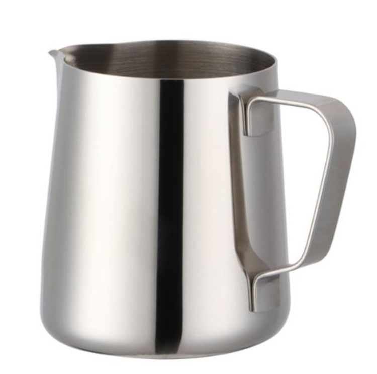 Coffee Creamer Frothing Cup, 12 oz/350 ml, Stainless Steel Espresso Steaming Pitcher, Milk Frothing Pitcher Jug for Latte Art