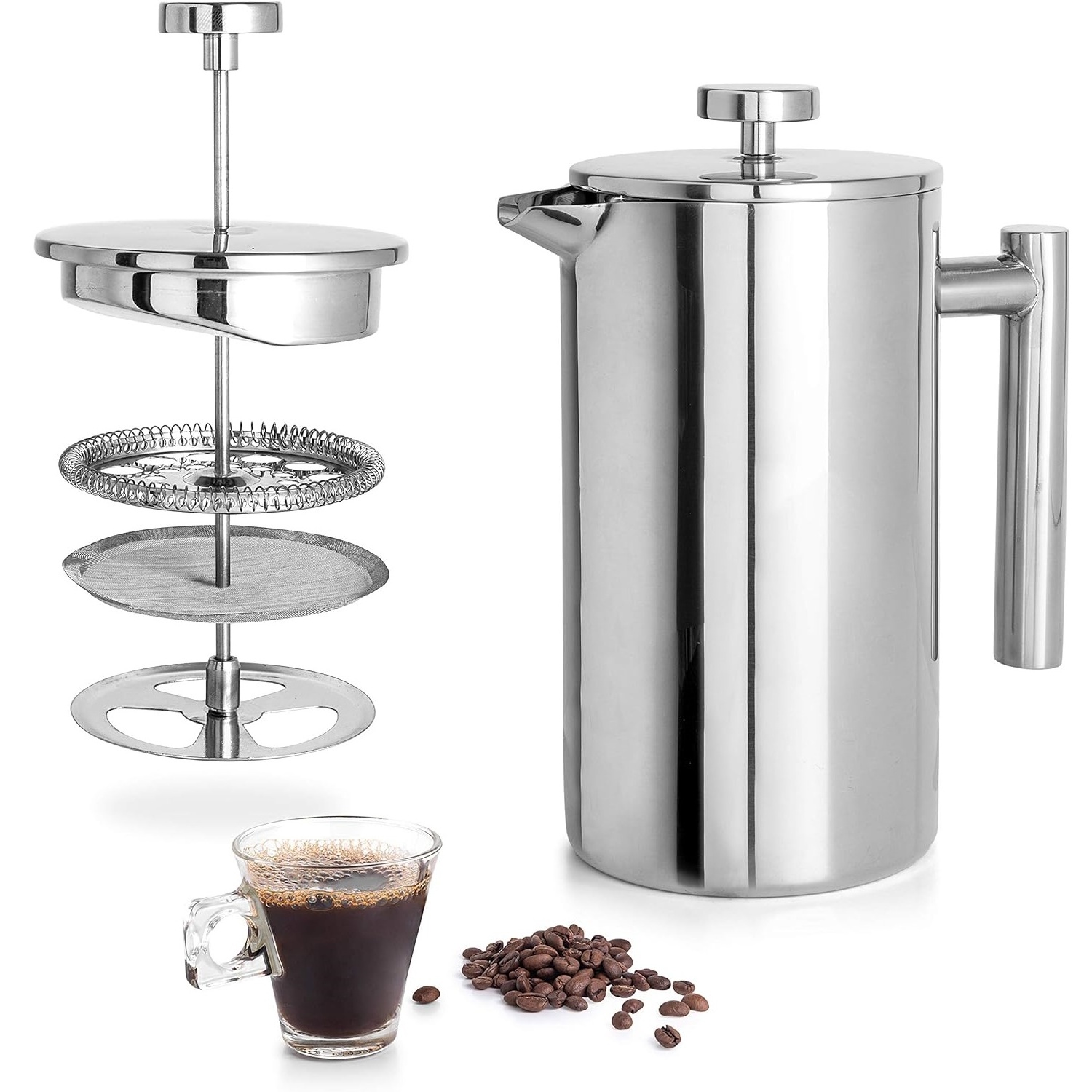 12oz 27oz 34Oz Double Wall Insulated Stainless Steel Tea and Coffee Press Kitchen French Press Coffee Maker