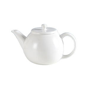 680ML Tea Party White English Porcelain Tea Pot Loose Leaf Fine Serving Ceramic Tea Pot with Stainless Steel Strainer