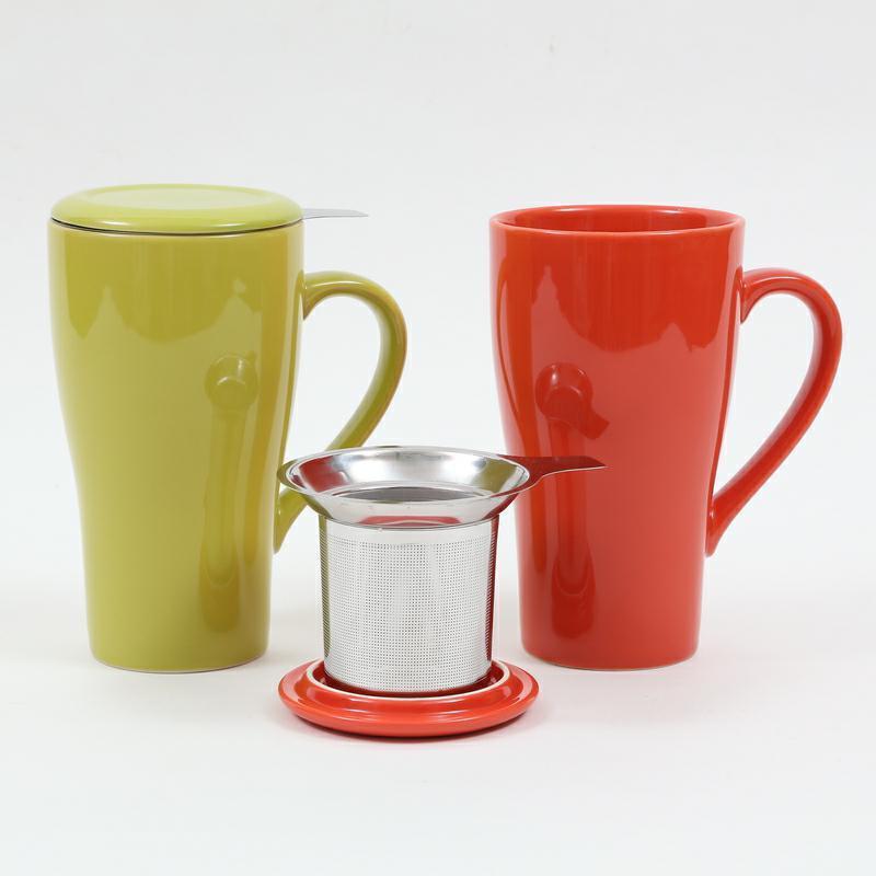 Loose Leaf Tea Cup Steeper Maker Brewing Strainer for Diffuser mug set