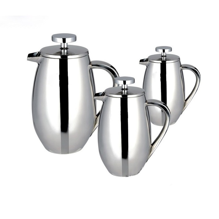 12oz 350ml 27 Oz 800 ml Double Wall Metal Insulation Coffee Press & Tea Brewer Stainless Steel French Press Coffee Maker