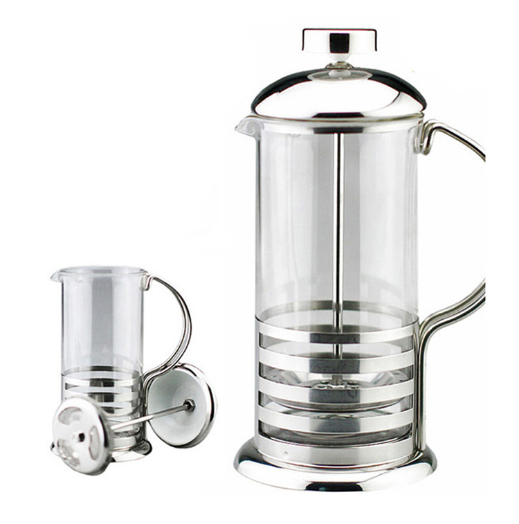 hot selling cafetera francesa french press made of stainless steel french press for coffee & tea plunger