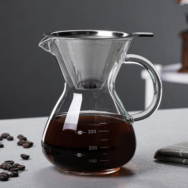 400 600 800Ml Wireless Portable Coffee Makers Cold Brew Pour Over Coffee Maker Glass Italian Espresso Coffee Pot