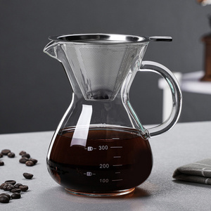 400 600 800Ml Wireless Portable Coffee Makers Cold Brew Pour Over Coffee Maker Glass Italian Espresso Coffee Pot