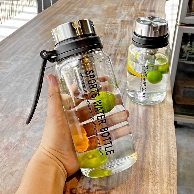 32 Oz Sports Tumbler With Stainless Steel Infuser Leak-Proof Water Bottle With Carry Strap