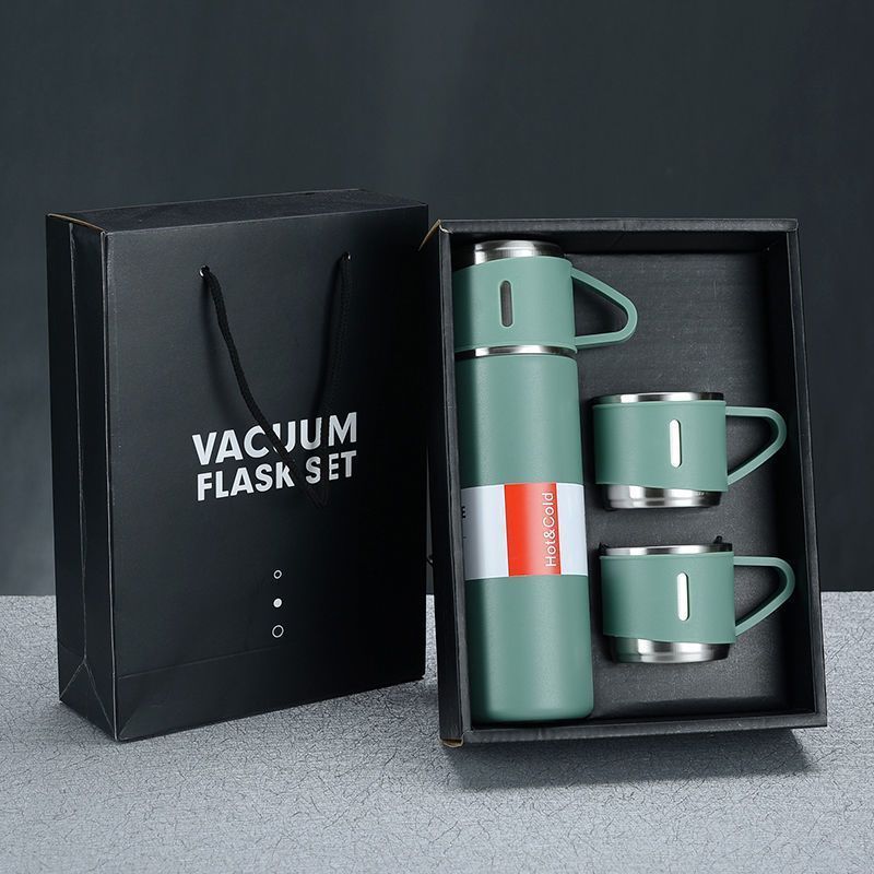 500Ml Gift Set Tumbler Gift Set Stocked Stainless Steel Vacuum Insulated Thermos Water Flasks Bottles For Tea Hot/Cold Drink