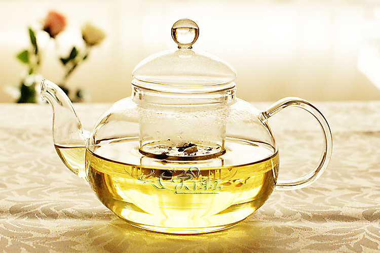 600 ml Clear Heat Resistant Glass Teapot with Infuser for Tea Leaf Loose Tea