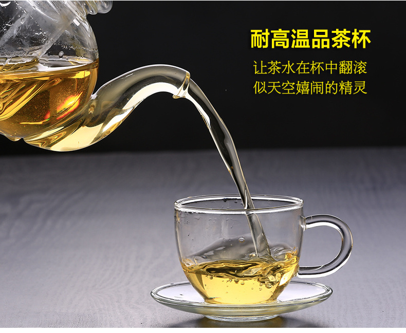 600 ml Clear Heat Resistant Glass Teapot with Infuser for Tea Leaf Loose Tea