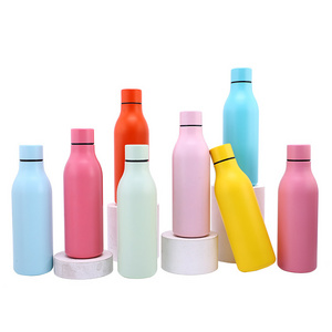 550ml 18oz Steel Drinking Water Bottle Thermos Vacuum Flask Logo Camping Metal Insulation Water Bottle Thermos Flask Bottle