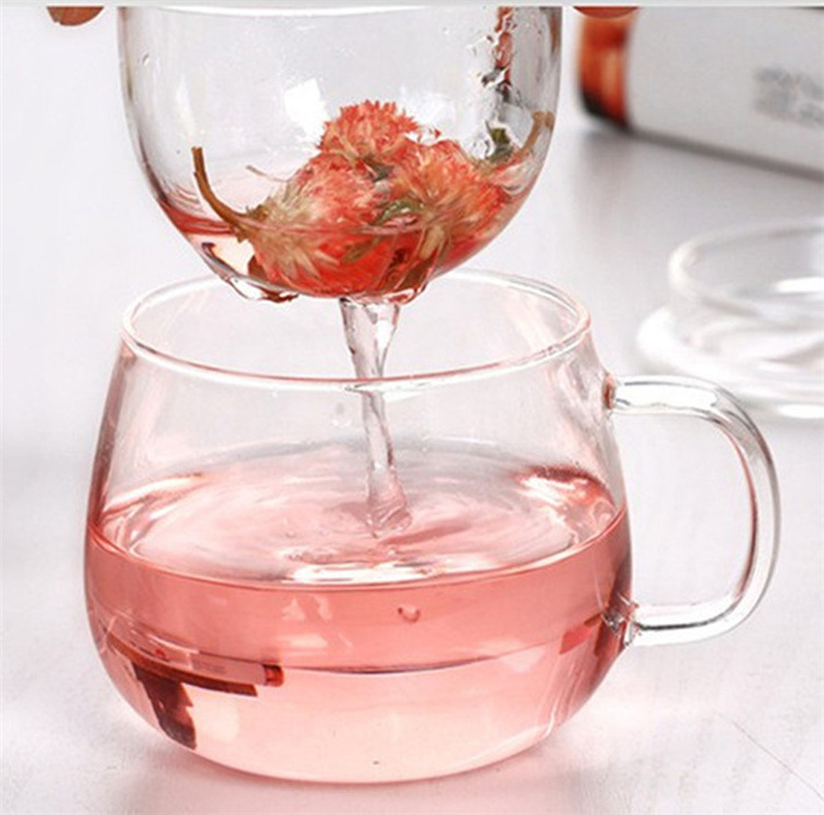 12oz 360ml Glass Infuser Mug Teacup with Strainer Loose Tea Fruit Flower Brewer Pot