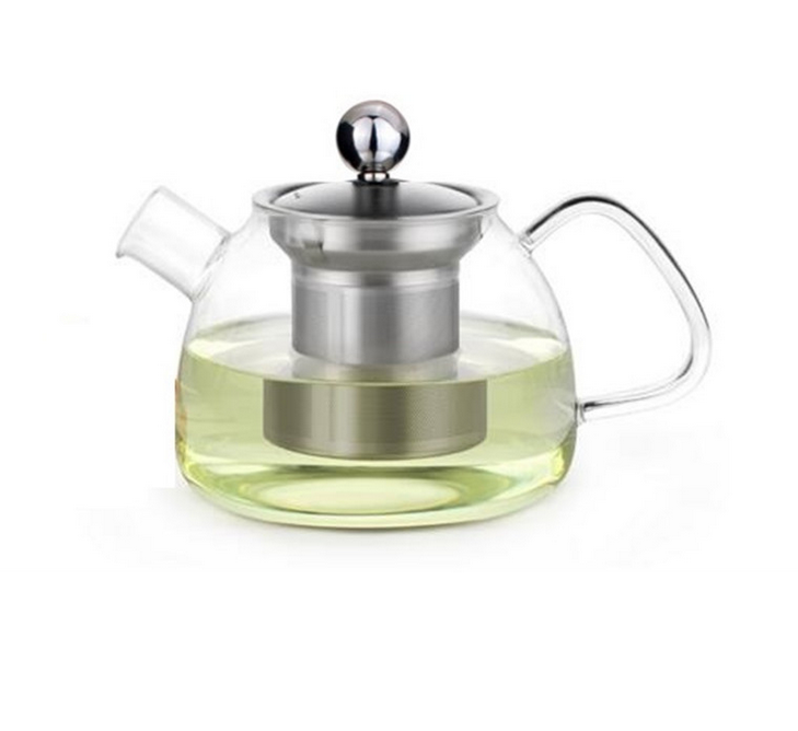 New Camping Teapot 20Oz Glass Kettle Teapot Tea Pot Coffee Pot Manufacturer With Removable Stainless Steel Infuser