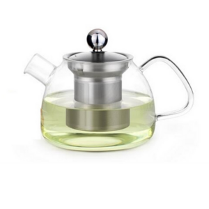 New Camping Teapot 20Oz Glass Kettle Teapot Tea Pot Coffee Pot Manufacturer With Removable Stainless Steel Infuser