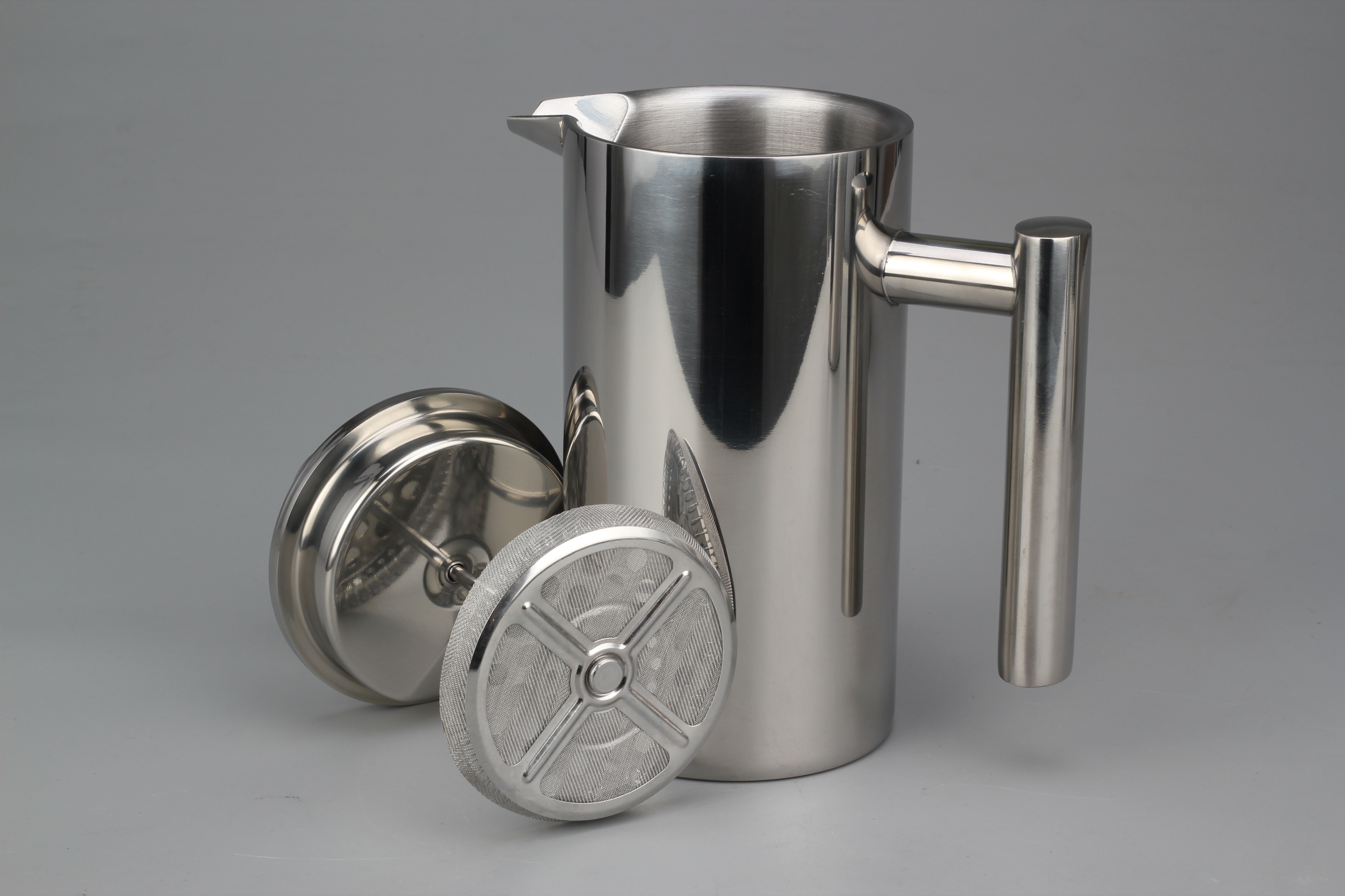 350ML 12 OZ Small French Press Coffee Maker Double-Wall Insulated Stainless Steel French Press Coffee Press