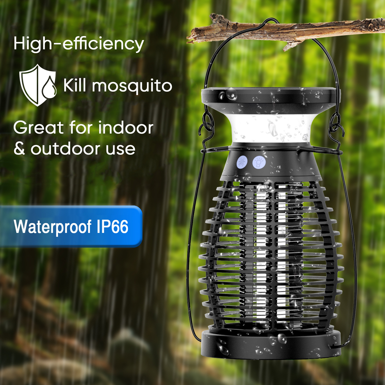 Rechargeable UV LED Light USB Killing Trap Trapper Anti Mosquito Killer Bug Zapper Device Solar Electric mosquito killer Lamp