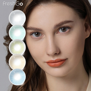 Freshgo Hidrocor color contact lens beautiful style yearly disposable colored eye contact lenses lentille de couleur